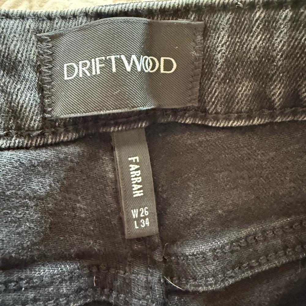 RARE DRIFTWOOD Farrah hallucination Black Flare Jeans with witchy Embroidery - Picture 2 of 9
